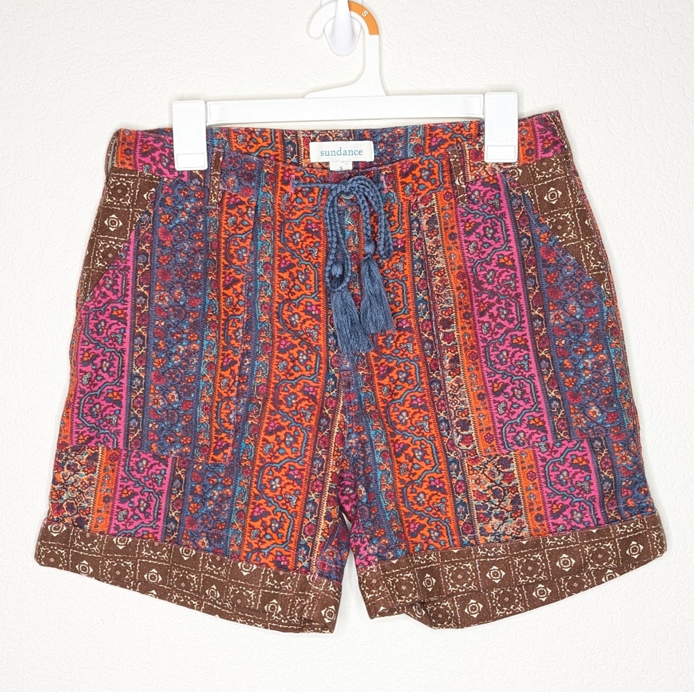 Sundance Kalini Shorts Size S Fuschia Print